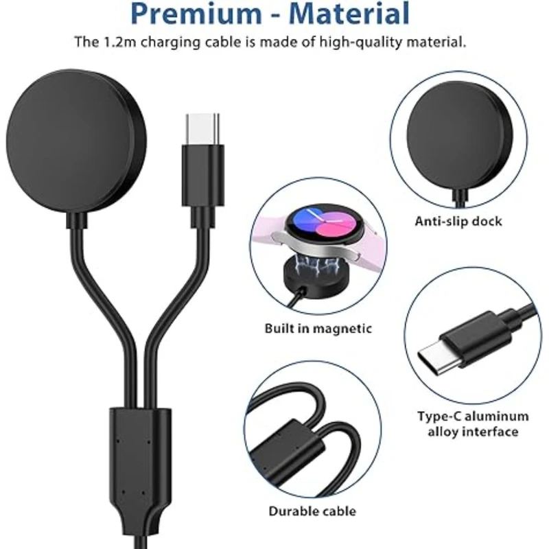Usb Extender Active - 2-in-1-Ladegerät für Samsung Galaxy Watch 4/3/Active