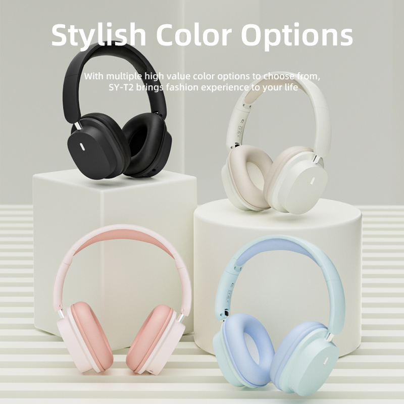 Office Tech Essentials - SY-T2 Kabelloses Bluetooth-Headset mit Mikrofon, 9D-Stereo-Kopfhörer