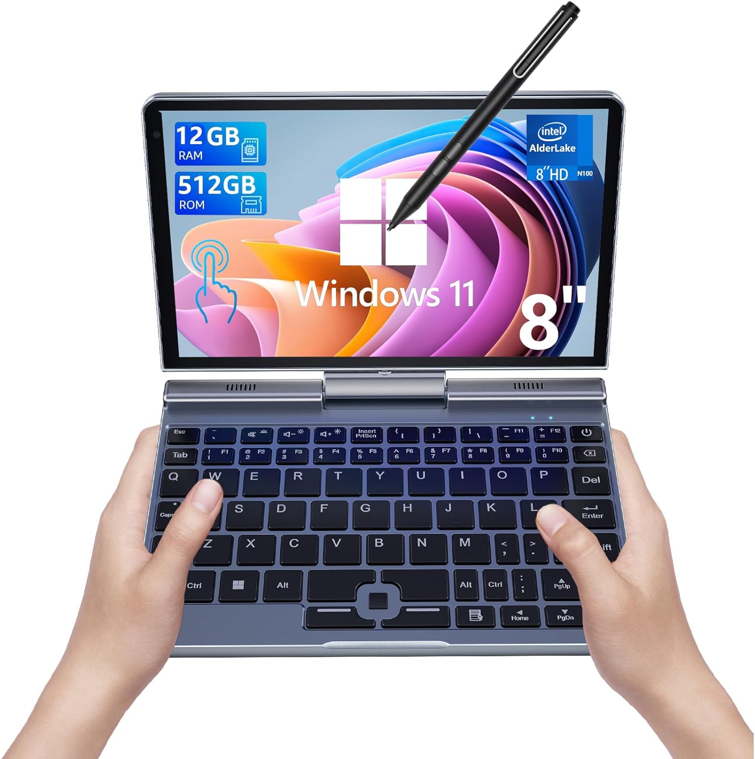 Thin Client Mini Pc - Tragbarer Mini-Laptop Windows 11 8 Zoll