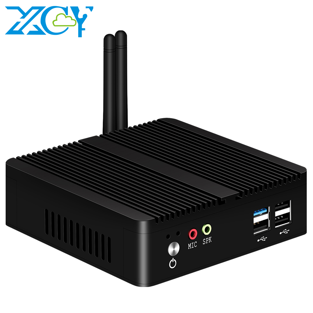 XCY Lüfterloser Mini-PC Intel  – Thin Client Mini Pc Bewertung und Preis