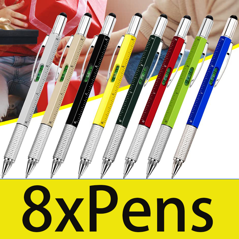 8 Stück 6-in-1-Multitool-Stift – Office Tech Products Bewertung und Preis