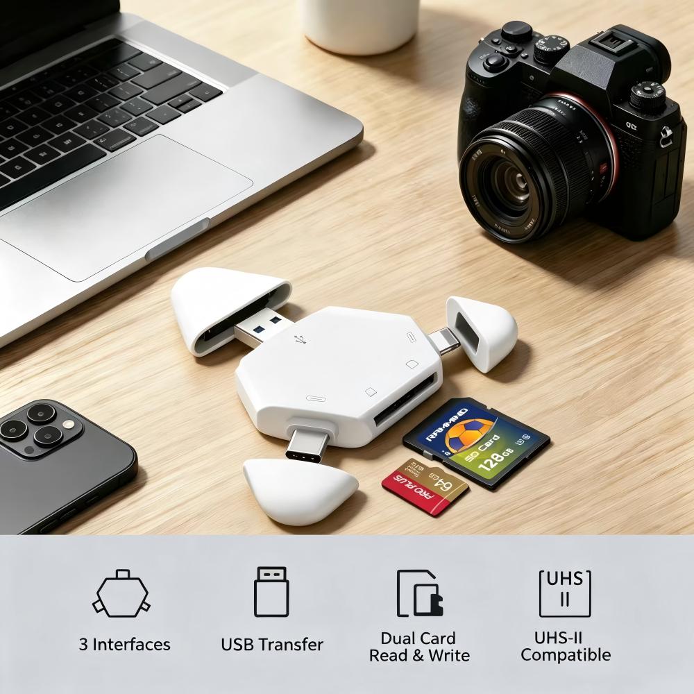 3-in-1-Speicherkartenleser mit – Smart Card Reader Bewertung und Preis