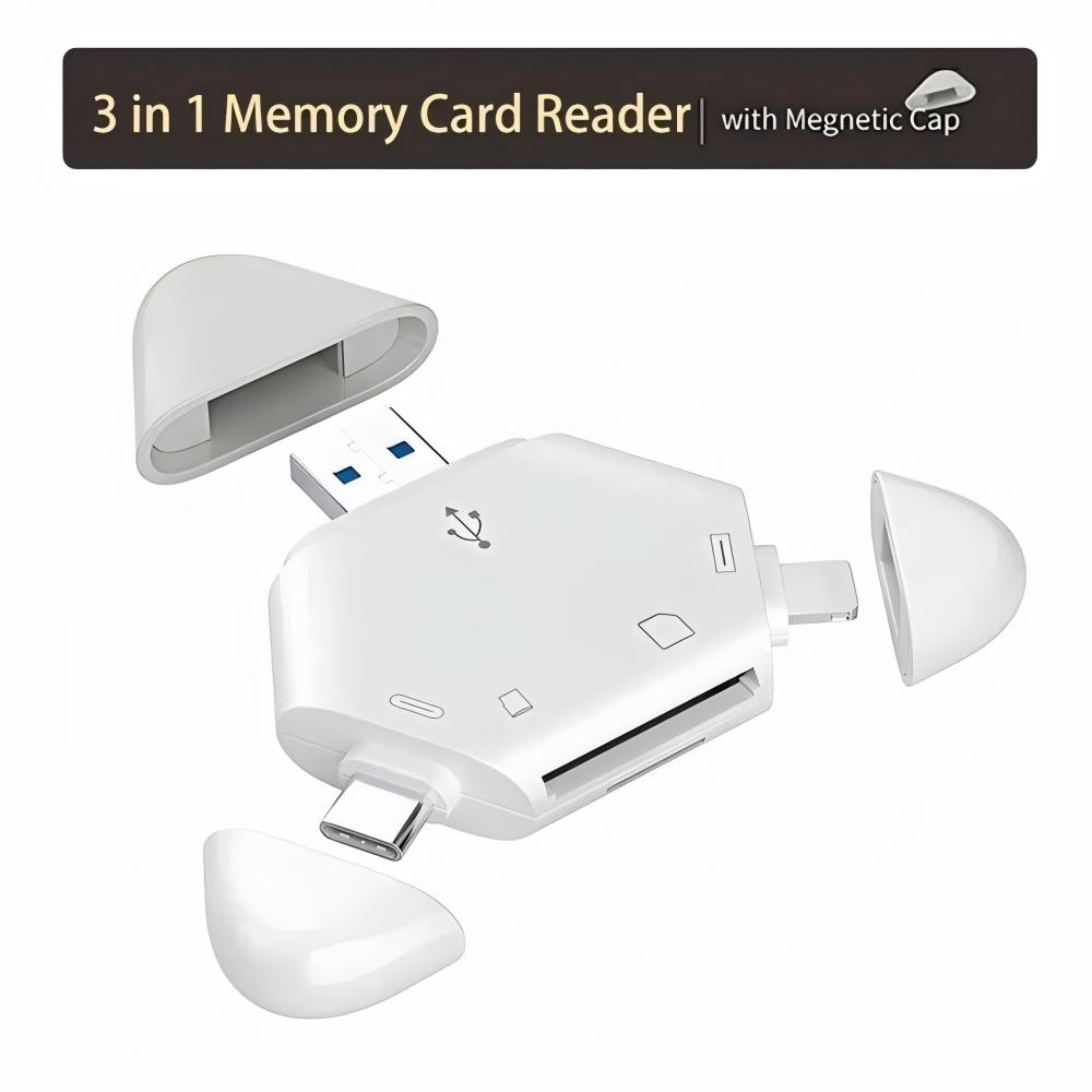 3-in-1-Speicherkartenleser mit – Smart Card Reader Bewertung und Preis