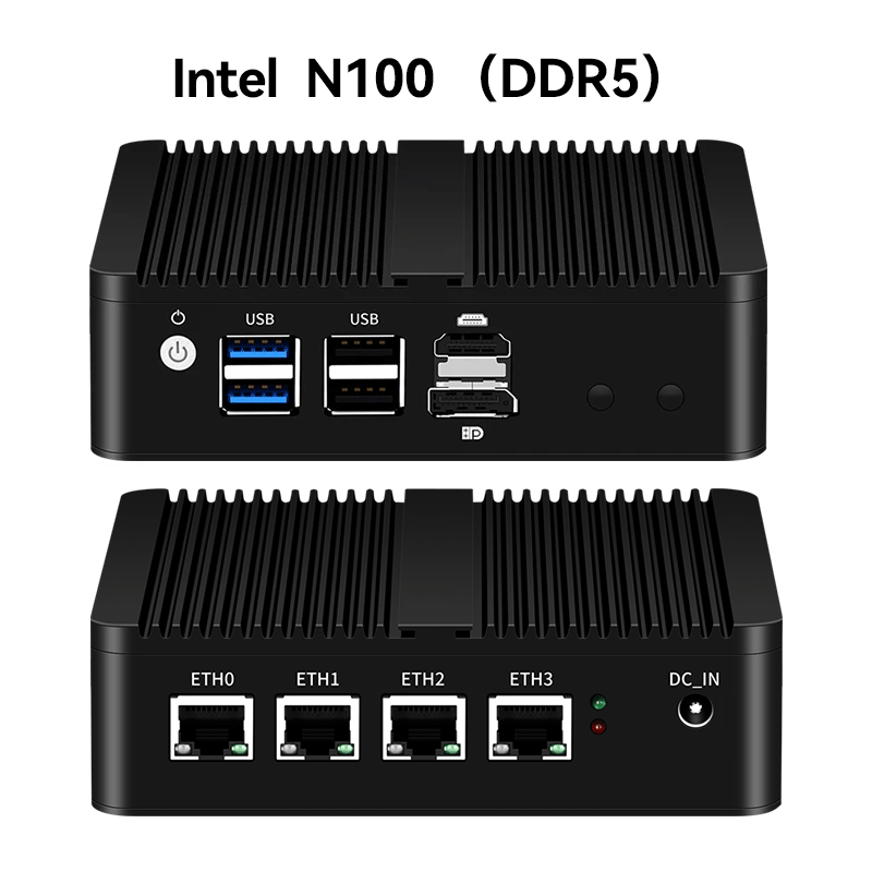 XCY Lüfterloser Mini-PC Intel  – Thin Client Mini Pc Bewertung und Preis