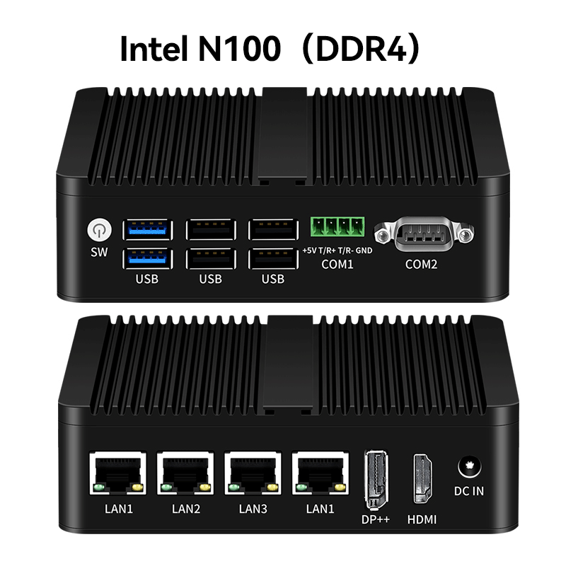 XCY Lüfterloser Mini-PC Intel  – Thin Client Mini Pc Bewertung und Preis
